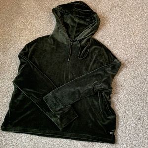 DKNY velour hoodie shirt